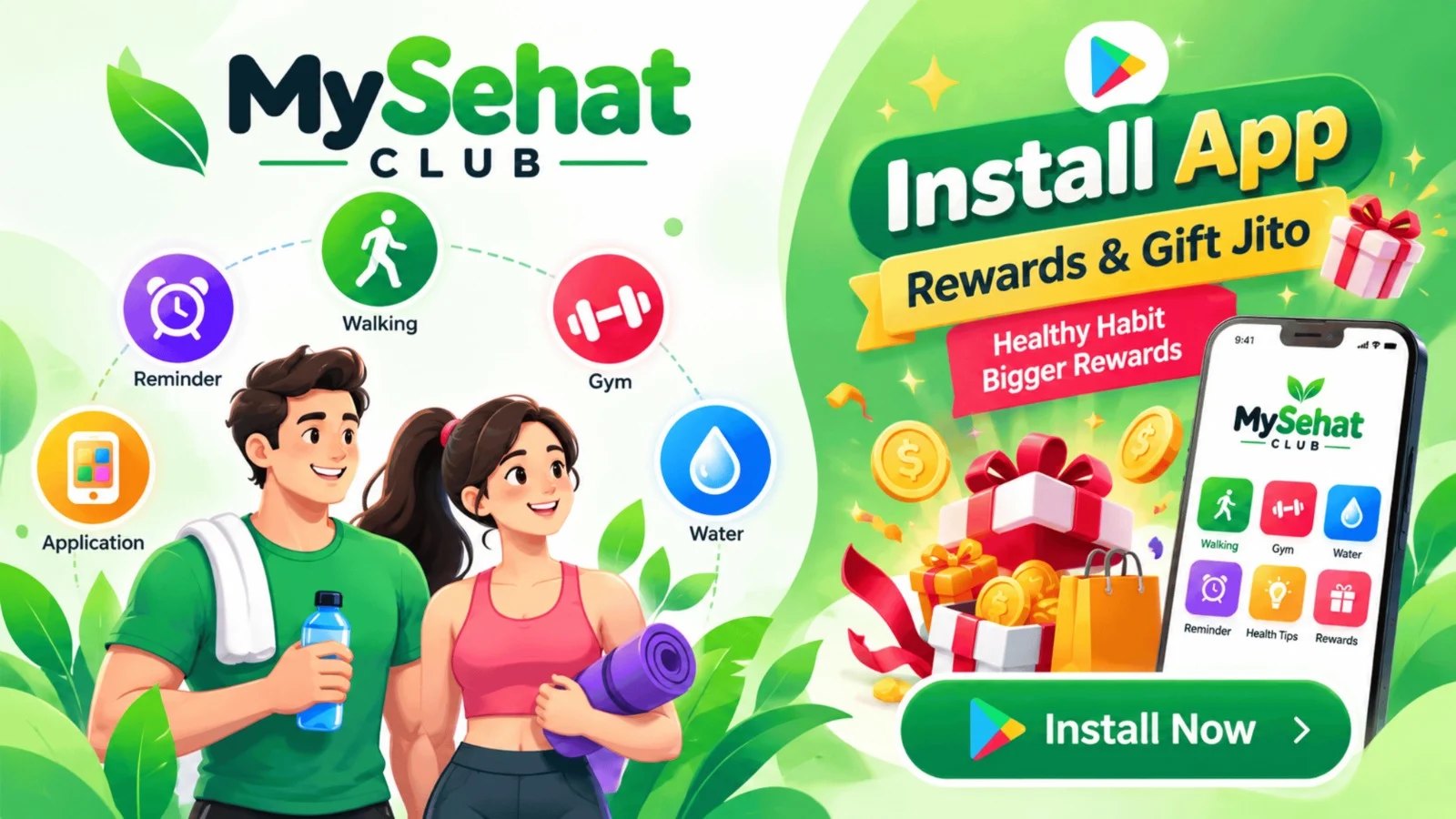 Install the app and win rewards